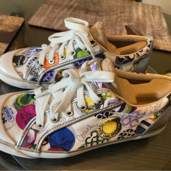 Coach Multicolor Graphic Sneakers - Picture 5 of 5